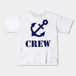 Crew (Anchor / Crew Complement / Navy) Kids T-Shirt
